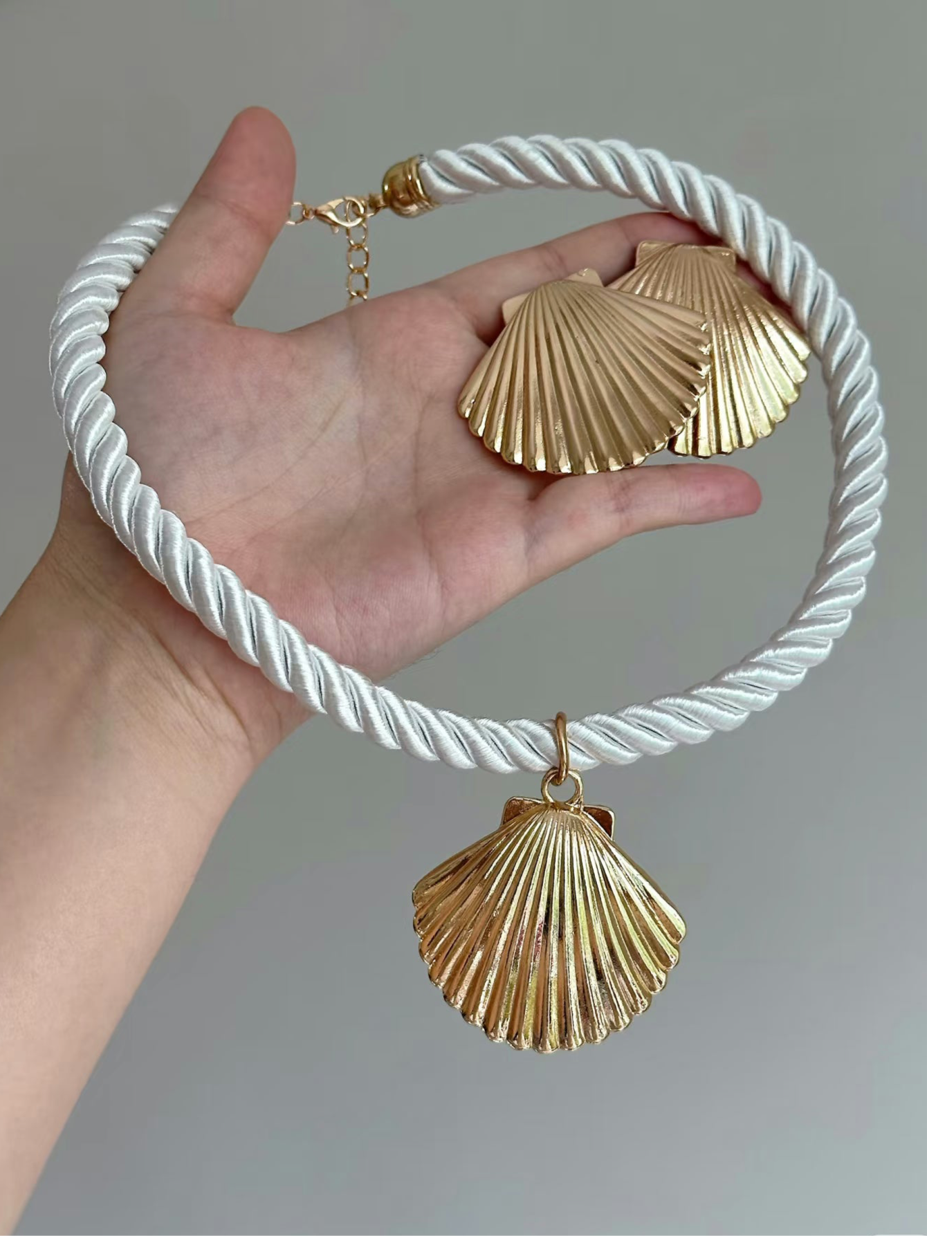 Ensemble bijoux Shell - (Doré ou Argent)